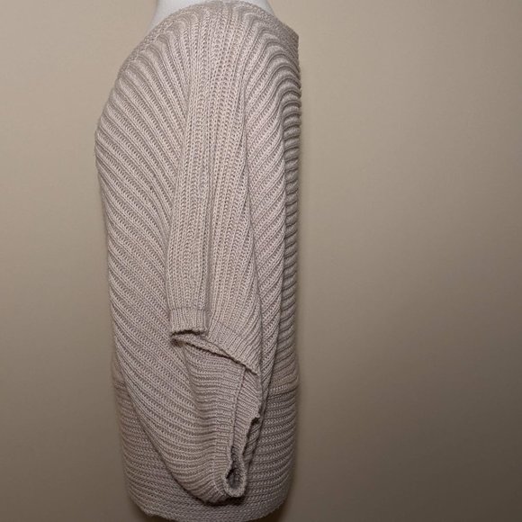 Koby Knit Cream Relaxed Sweater. Medium size. - Picture 6 of 14